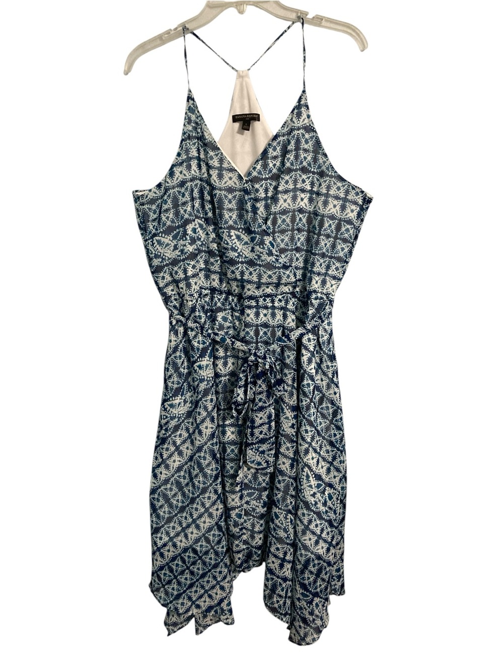 Banana Republic handkerchief halter dress midi size L